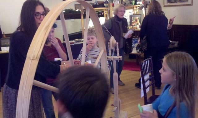 Spreading the Spinning Bug at the Christmas Celebration at Frenchman's Point