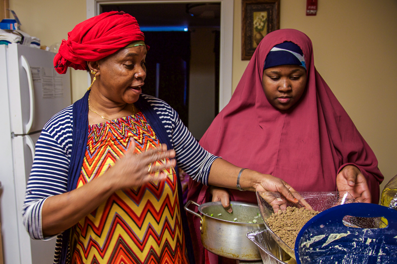 Atiya treated us to a cooking lesson.  Back in Somalia she was a well known cater.