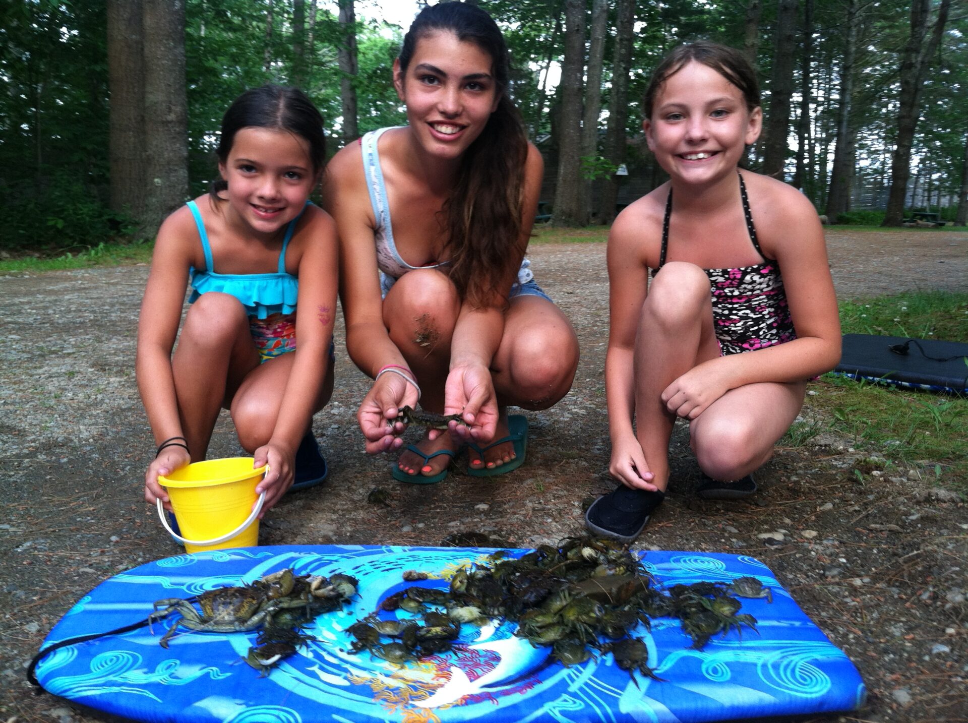 Stephanie and two champion crab hunters