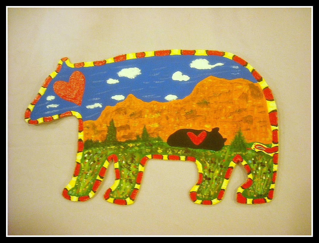 Sedona Bear by Joyce Hayden, acrylic