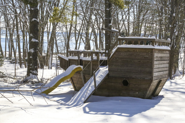 The playground is sleeping