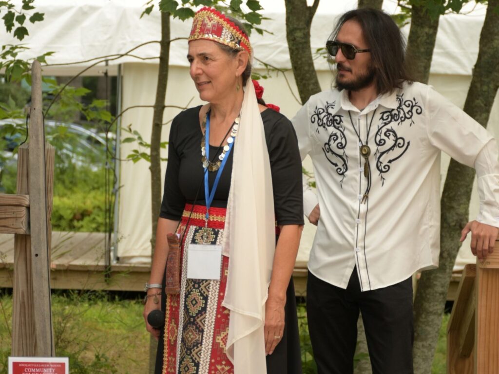 two performers at the Searsport Armenian Picnic